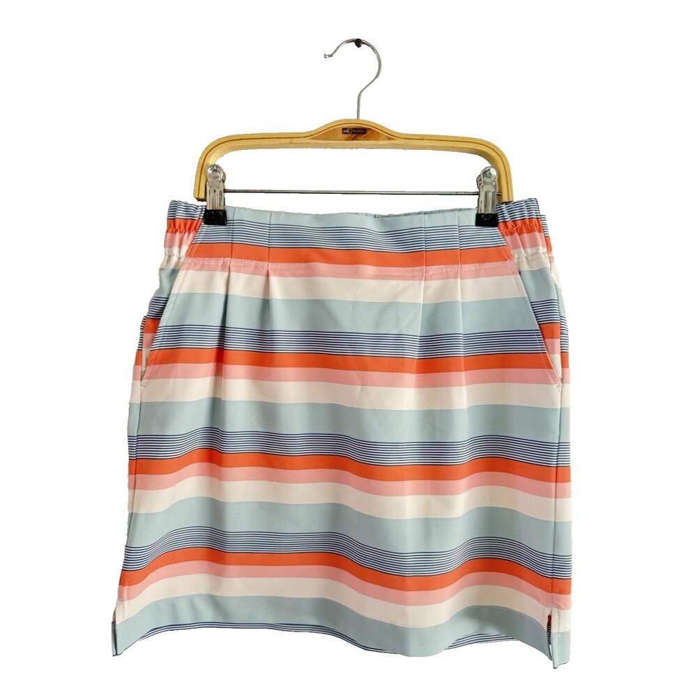 Kavu Windswell Cool Stripe Skirt Size XS Pull On Pockets Quick Dry UV Protection